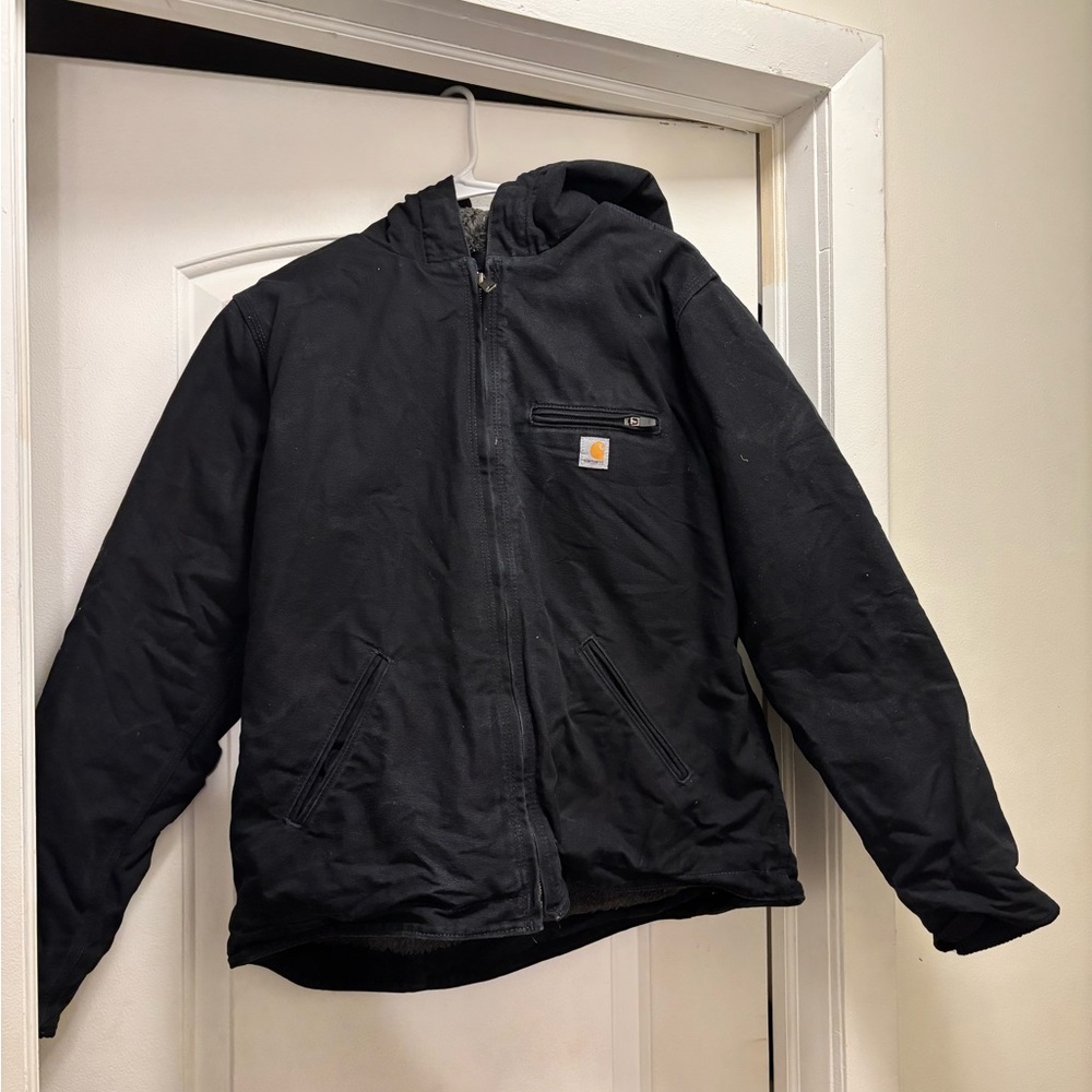 Carhartt Black Insulated Loose Fit Jacket